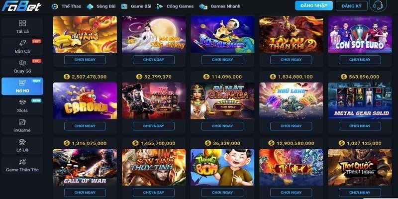 Các sản phẩm cá cược phổ biến nhất của 130Bet Gaming - 130Bet